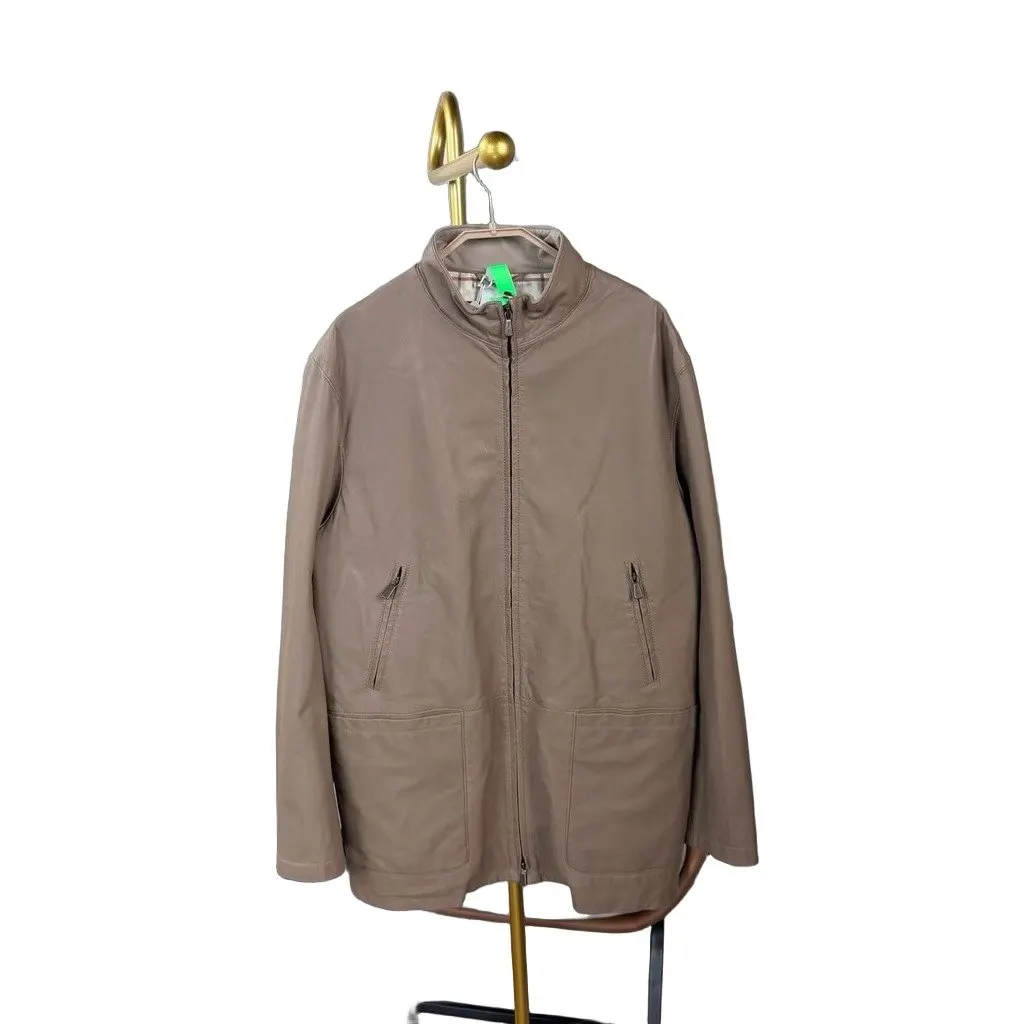 Loro Piana Suede Leather Jacket MultiColor Suede Very good - Front View