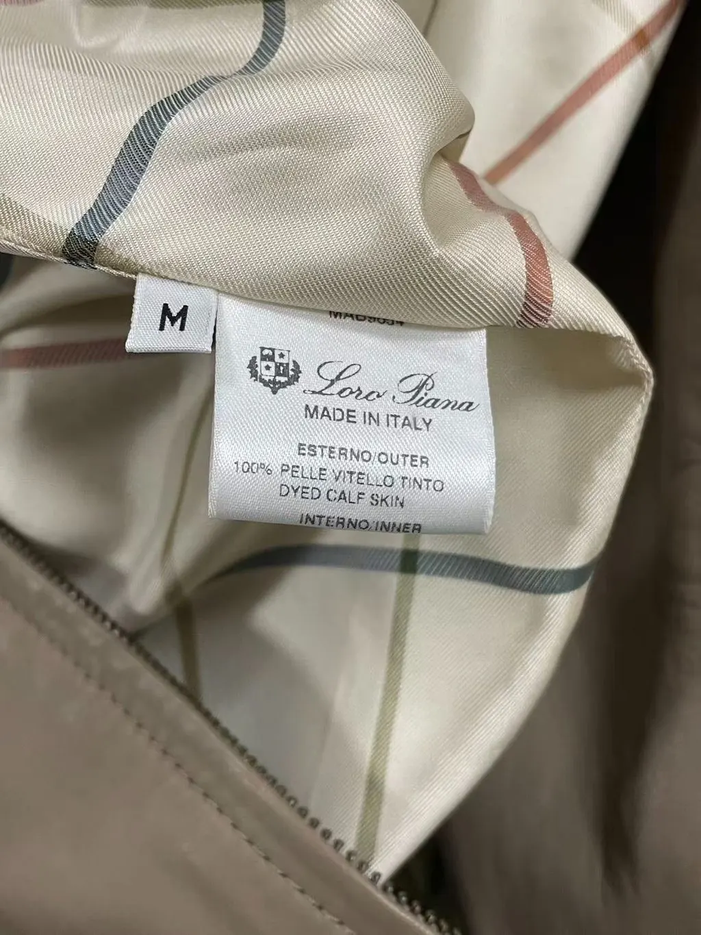 Loro Piana Suede Leather Jacket MultiColor Suede Very good - Model View