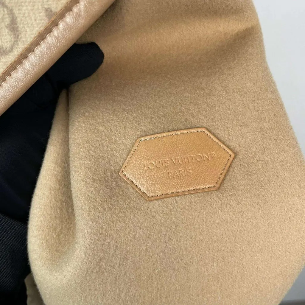 Louis Vuitton Cashmere Coat MultiColor Cashmere Never worn - Model View