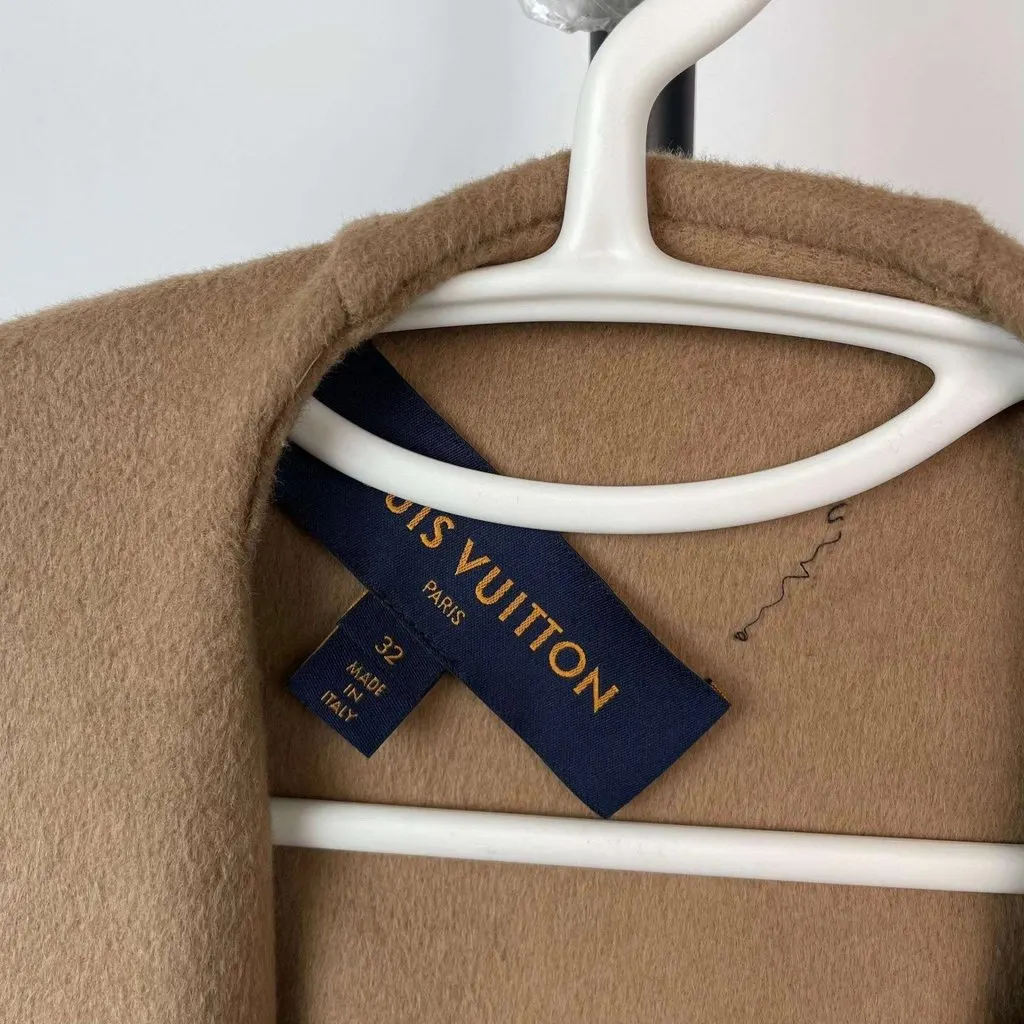 Louis Vuitton Cashmere Coat MultiColor Cashmere Good - Inside View