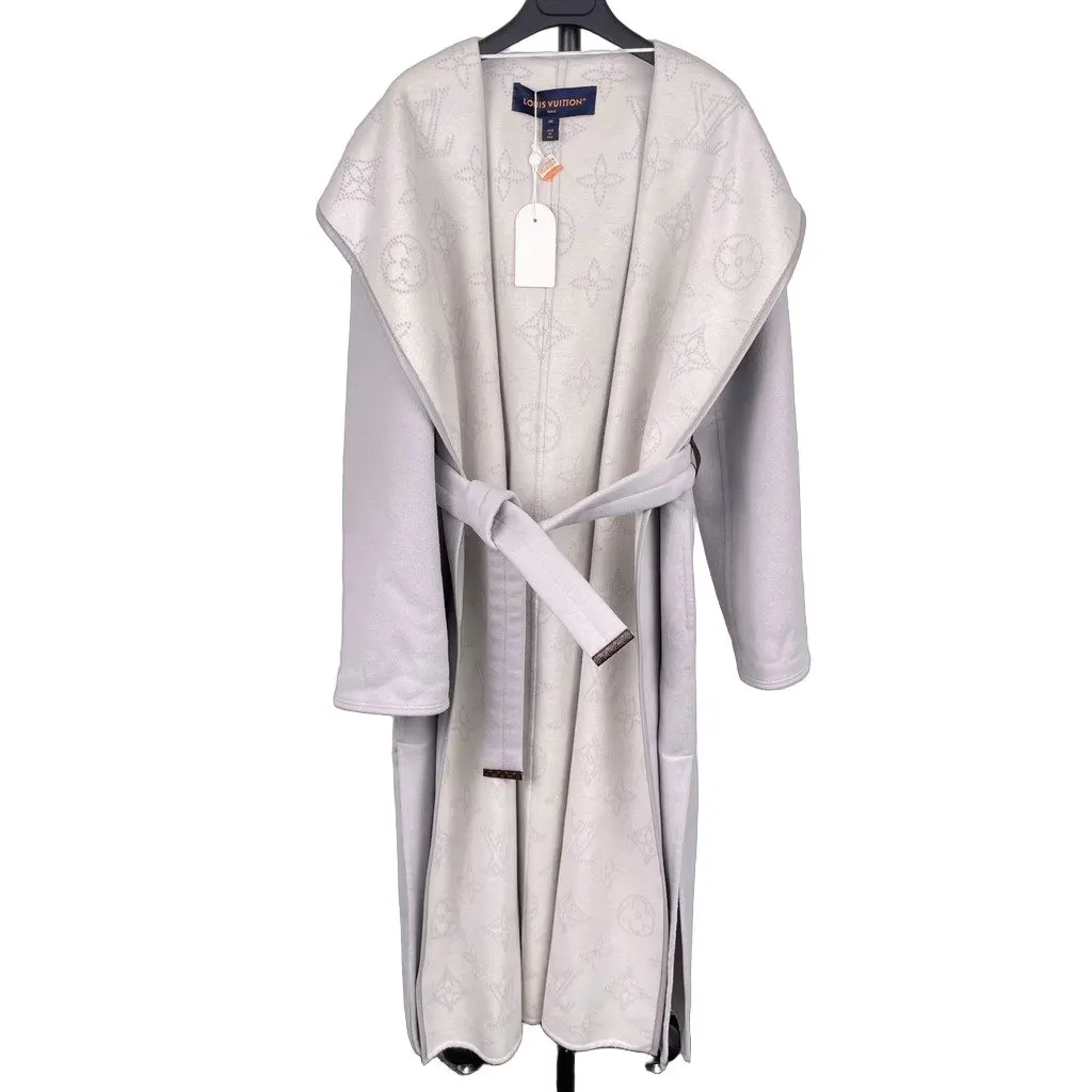 Louis Vuitton Cashmere Coat MultiColor Cashmere Good - Front View