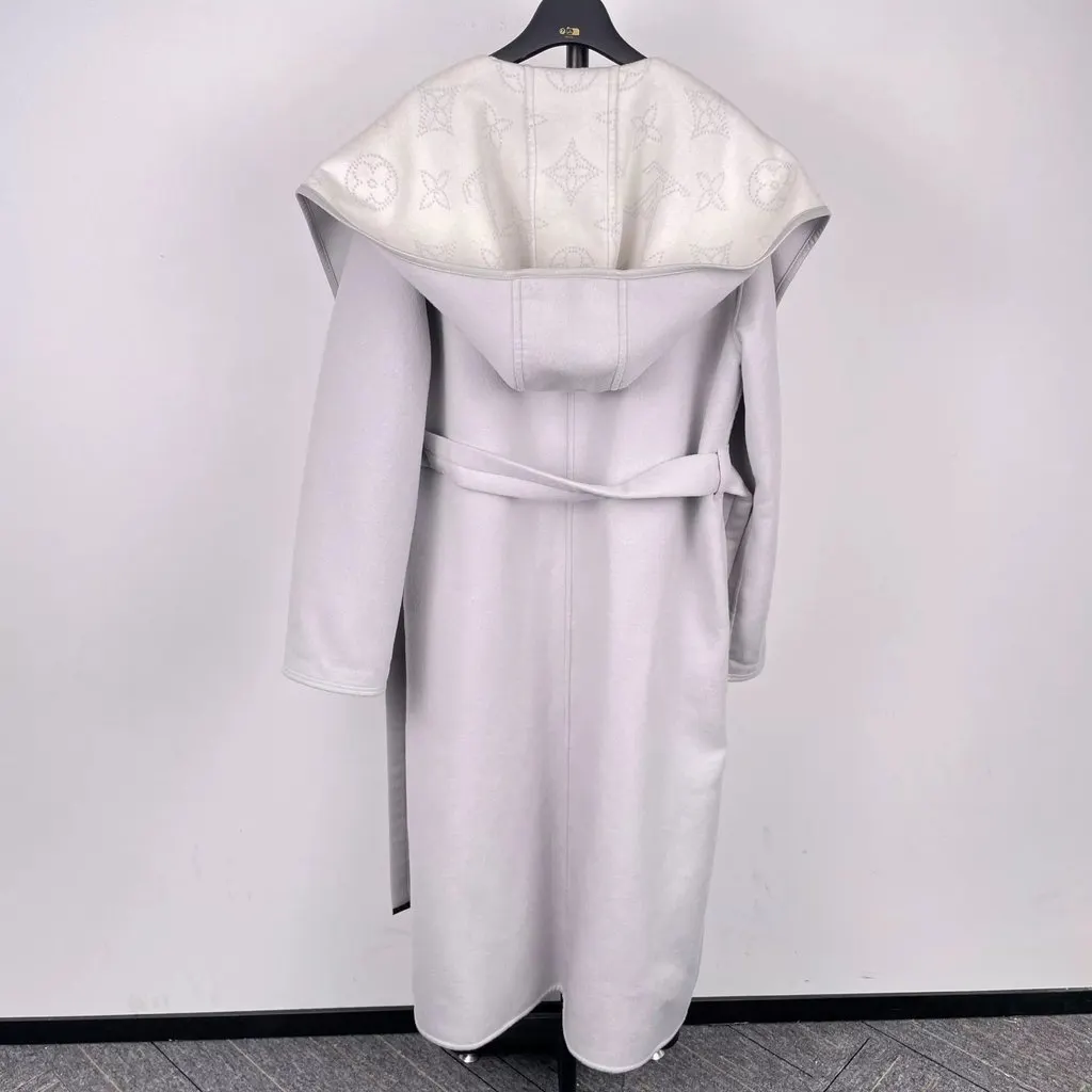 Louis Vuitton Cashmere Coat MultiColor Cashmere Good - Back View