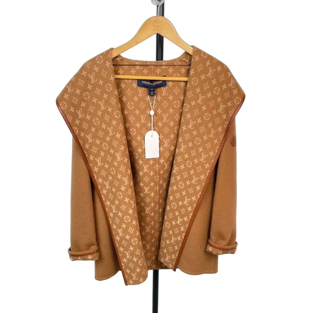 Louis Vuitton Wool Coat MultiColor Wool Good - Front View