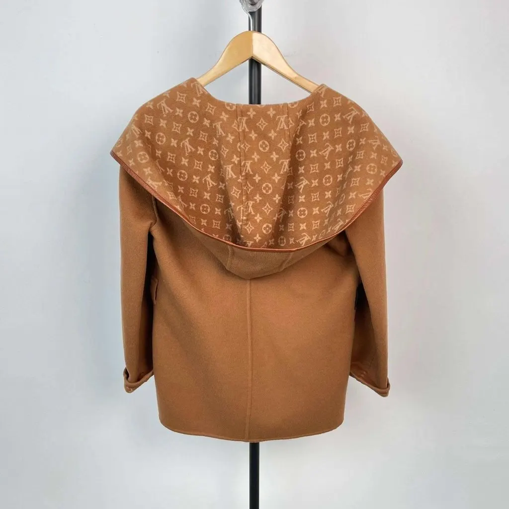 Louis Vuitton Wool Coat MultiColor Wool Good - Back View