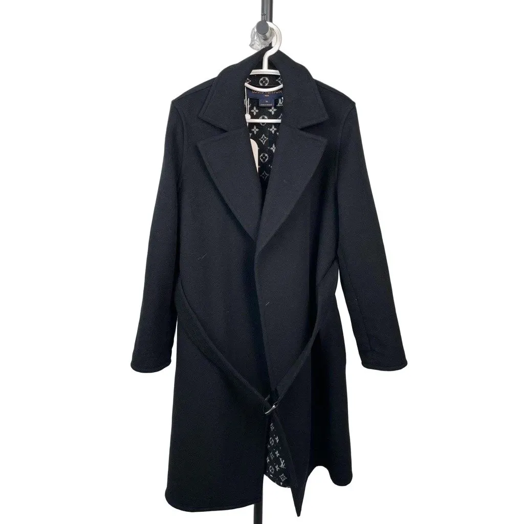 Louis Vuitton Cashmere Coat MultiColor Cashmere Good - Front View