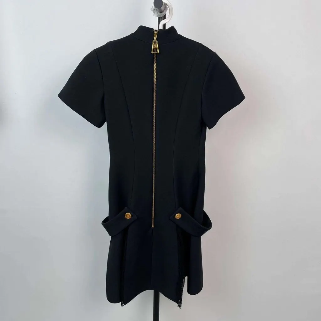 Louis Vuitton Wool Dress MultiColor Wool Good - Back View