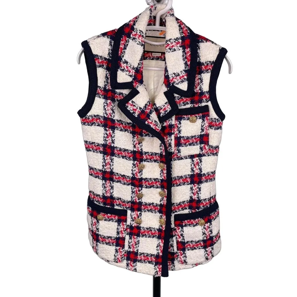 Gucci Wool Top MultiColor Wool Good - Front View