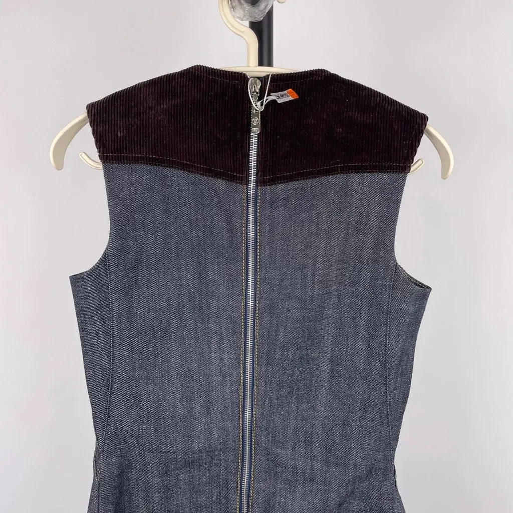 Louis Vuitton Denim Dress MultiColor Denim Good - Back View