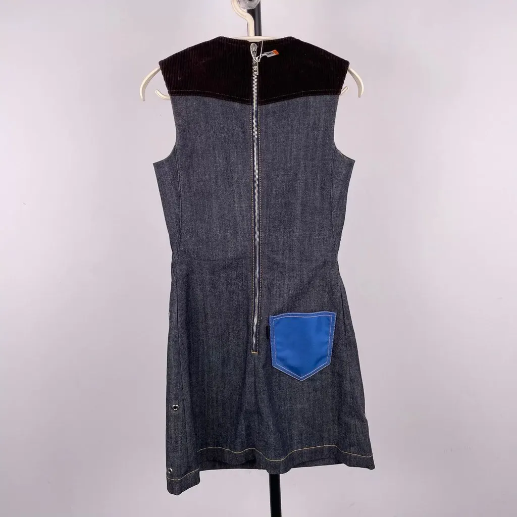 Louis Vuitton Denim Dress MultiColor Denim Good - Model View