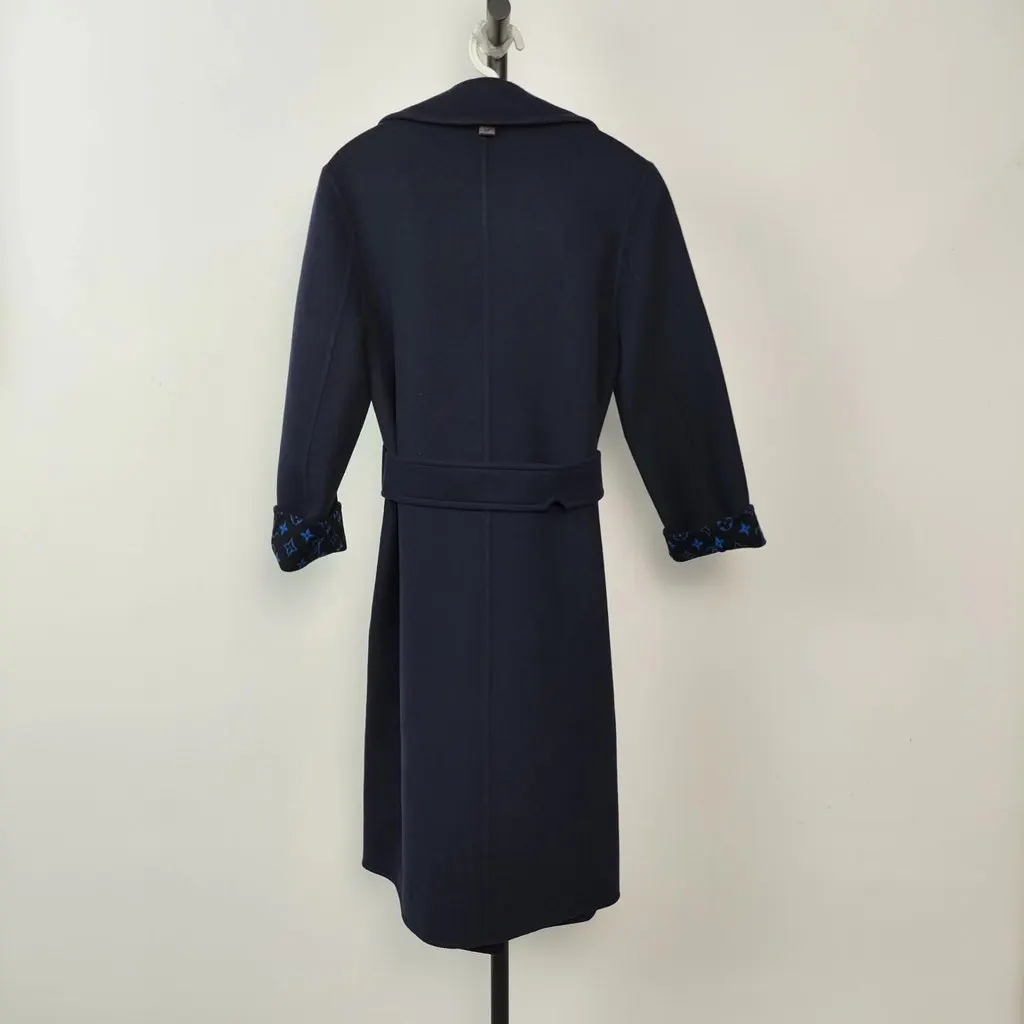 Louis Vuitton Cashmere Coat MultiColor Cashmere Good - Back View