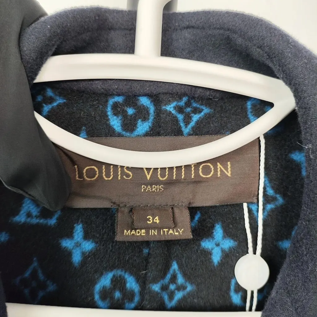 Louis Vuitton Cashmere Coat MultiColor Cashmere Good - Inside View
