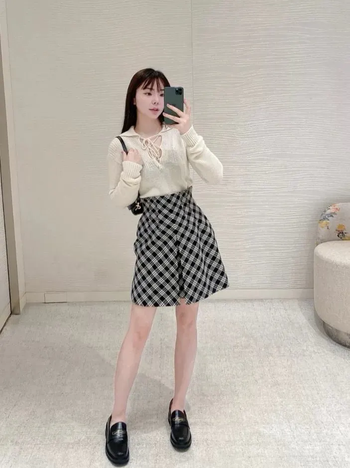Dior Wool Skirt MultiColor Wool Very good - Inside View