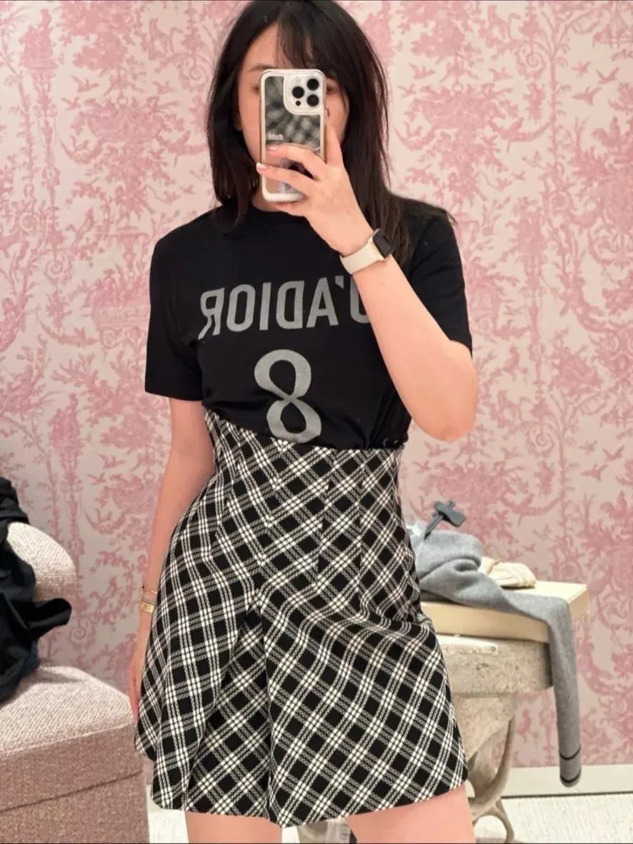 Dior Wool Skirt MultiColor Wool Very good - Model View