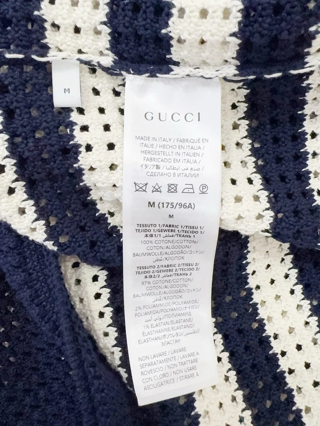 Gucci Cotton Top MultiColor Cotton Never worn, with tag - Model View