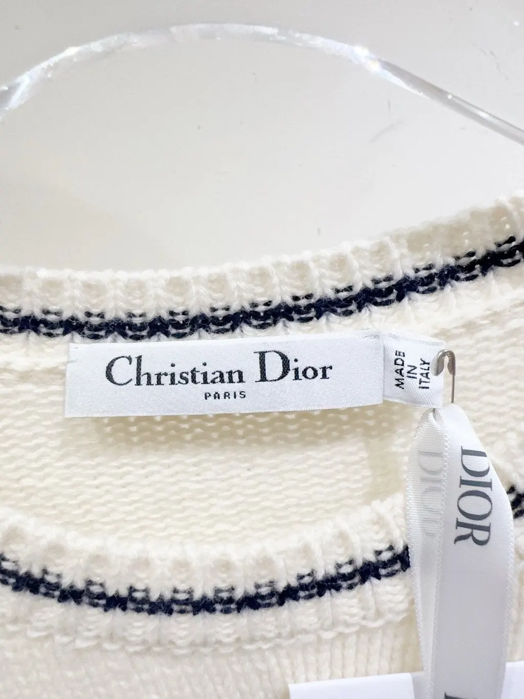 Dior Lucky Star Wool Top MultiColor Wool Very good - Back View