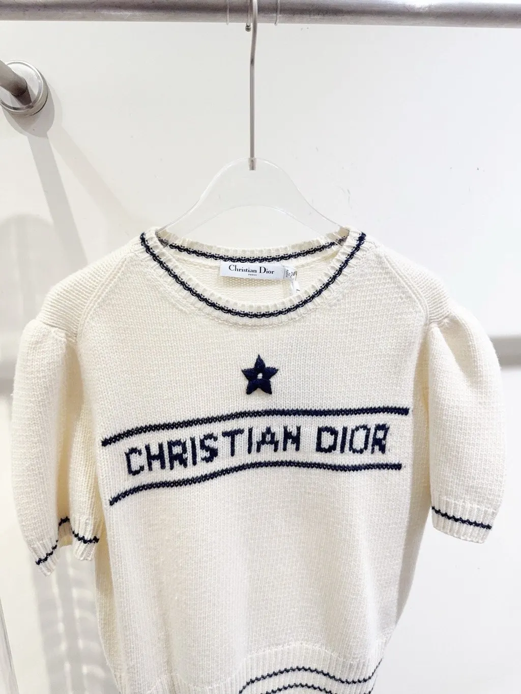 Dior Lucky Star Wool Top MultiColor Wool Very good - Inside View