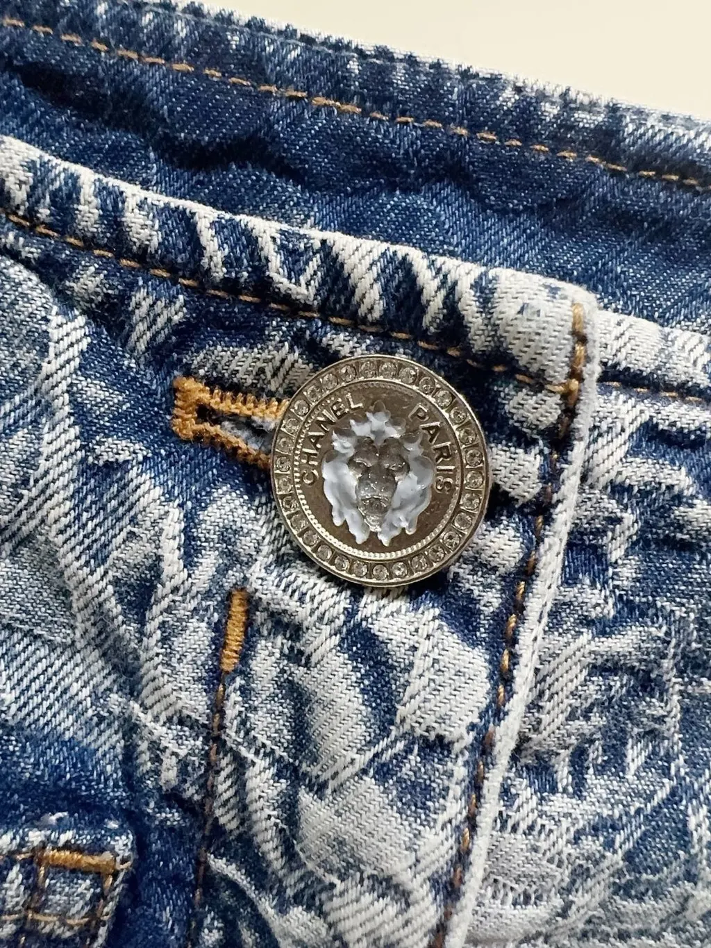 Chanel Denim Jeans MultiColor Denim Very good - Back View