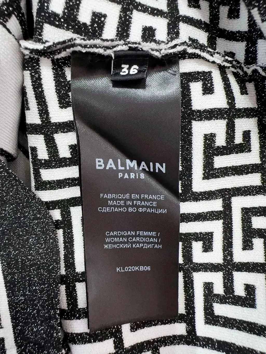 Balmain Viscose Knitwear MultiColor Viscose Never worn, with tag - Box View