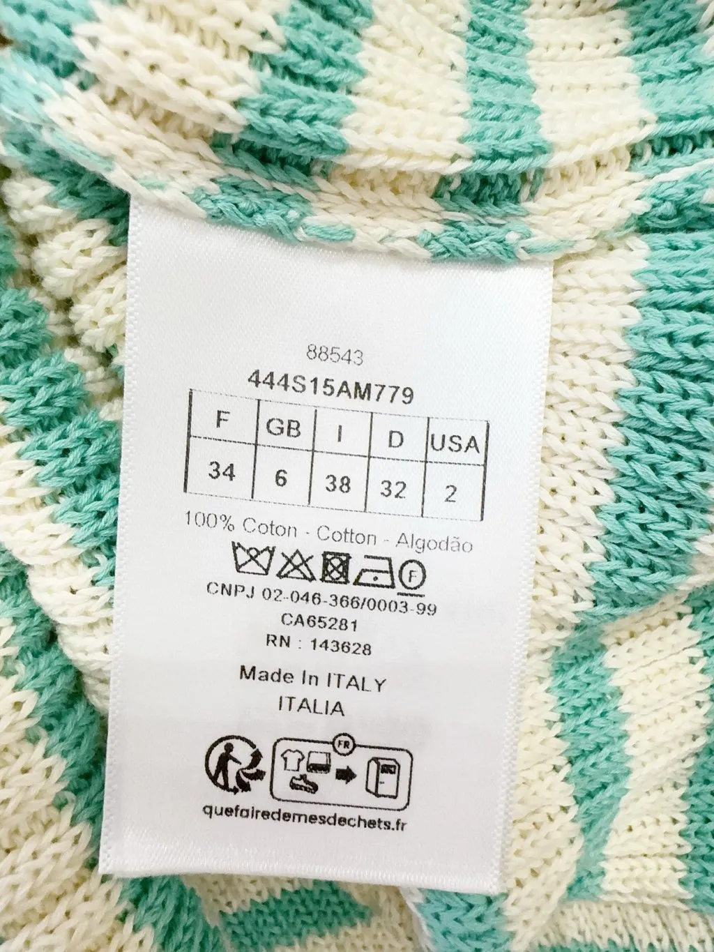 Dior Lucky Star Cotton Knitwear MultiColor Cotton Never worn, with tag - Box View