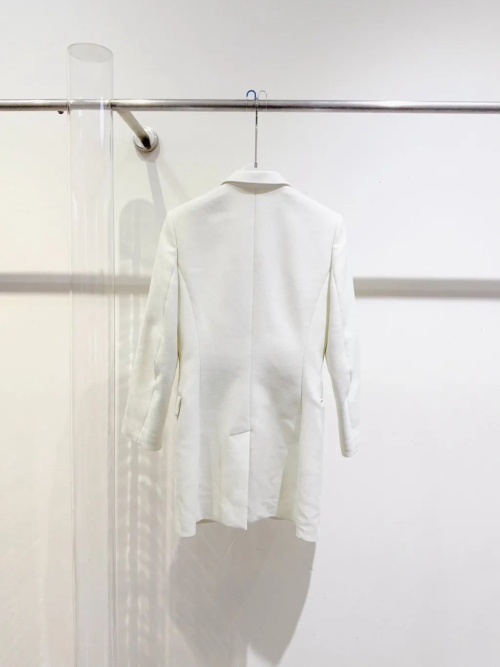 Hermès White Polyamide Coat White Polyamide Never worn, with tag - Inside View