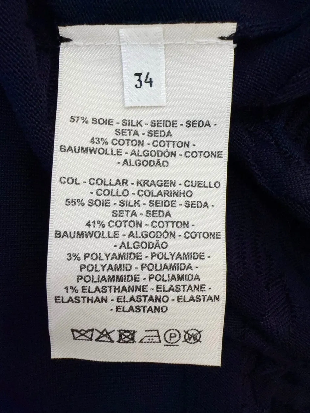 Hermès Black Silk Top Black Silk Never worn, with tag - Model View