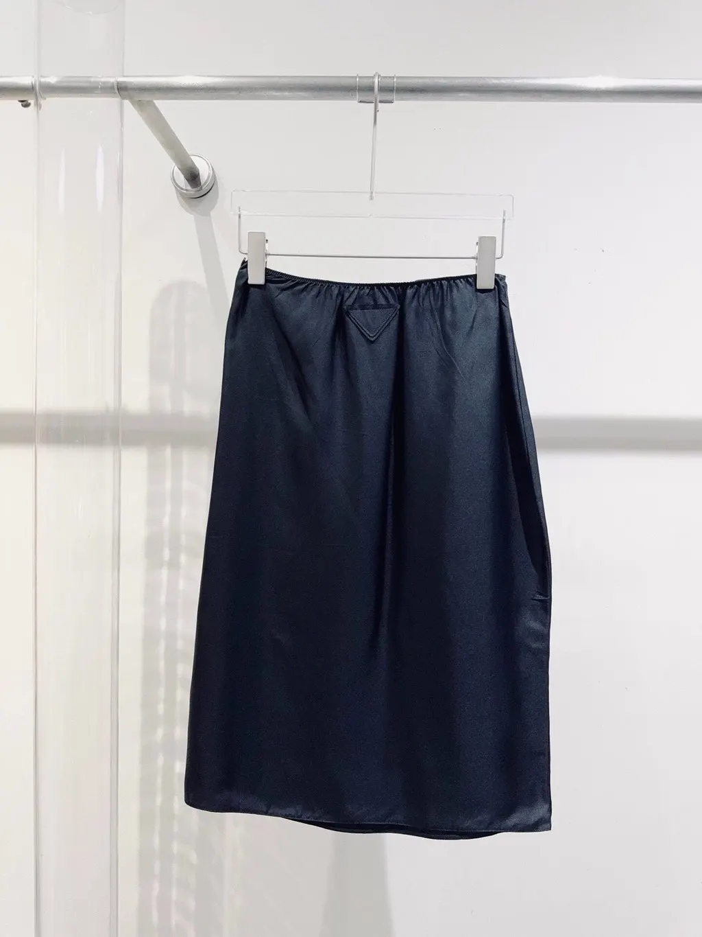 Prada Silk Skirt MultiColor Silk Never worn, with tag - Model View