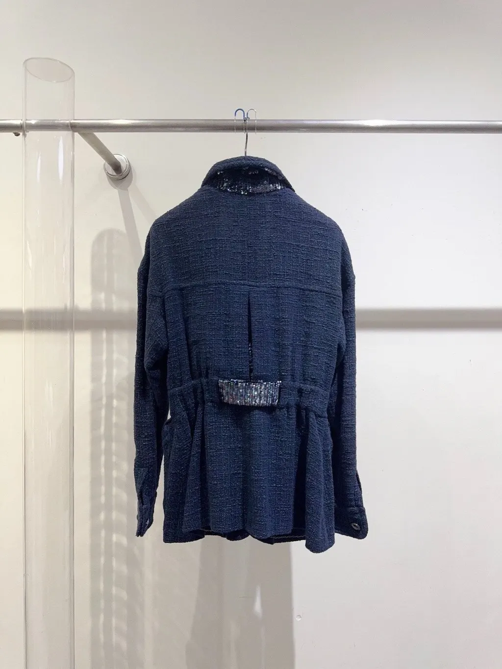 Chanel Navy Cotton Jacket Navy Cotton Very good - Box View