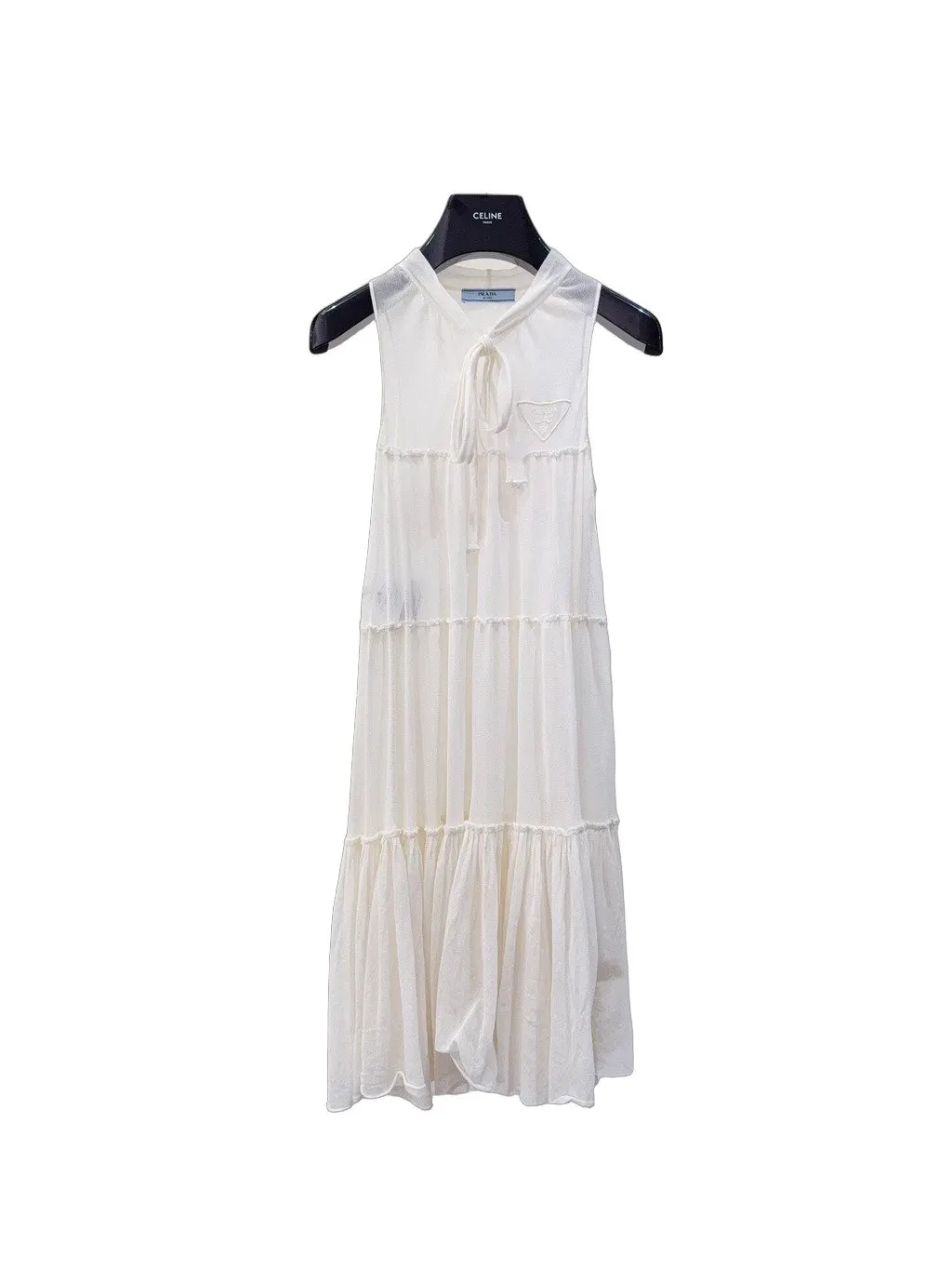 Prada Cotton Dress MultiColor Cotton Very good - Front View