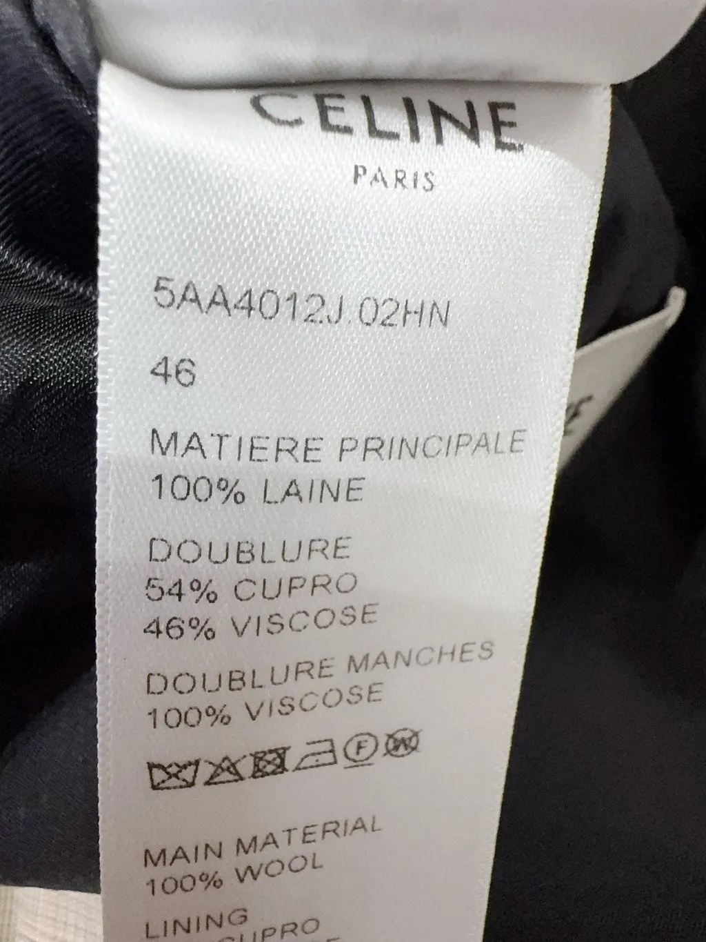 Celine Wool Jacket MultiColor Wool Never worn, with tag - Box View
