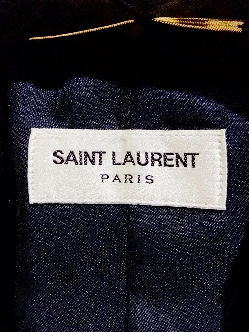 Saint Laurent Black Wool Suit Black Wool Never worn, with tag - Back View