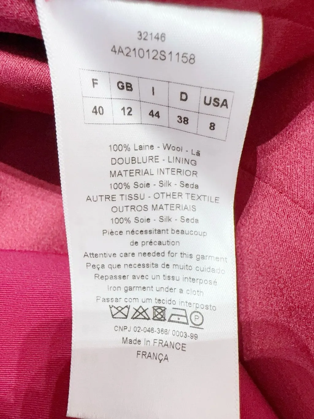 Dior Wool Coat MultiColor Wool Never worn, with tag - Model View
