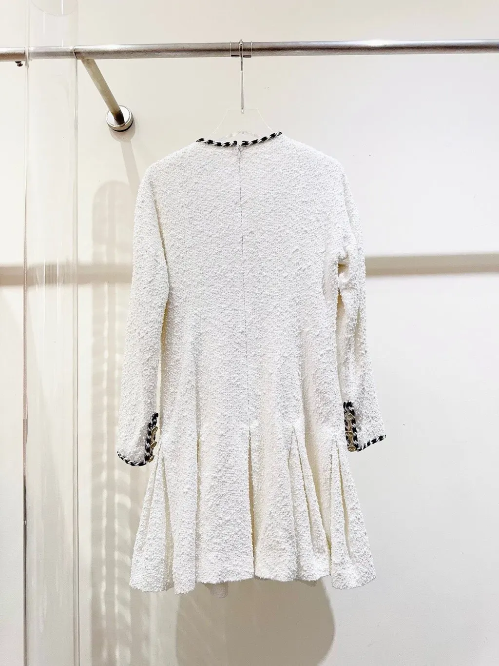 Chanel Tweed Dress MultiColor Tweed Very good - Box View
