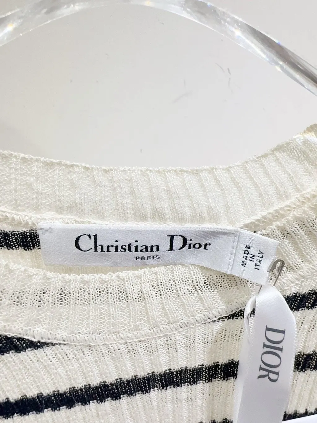 Dior Lucky Star Linen Knitwear MultiColor Linen Never worn, with tag - Back View
