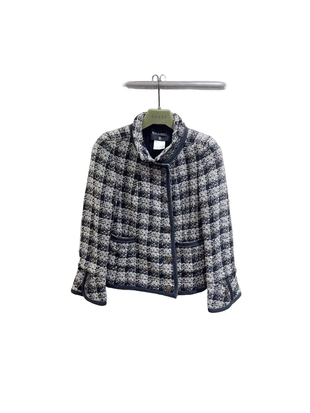Chanel Tweed Jacket MultiColor Tweed Very good - Front View