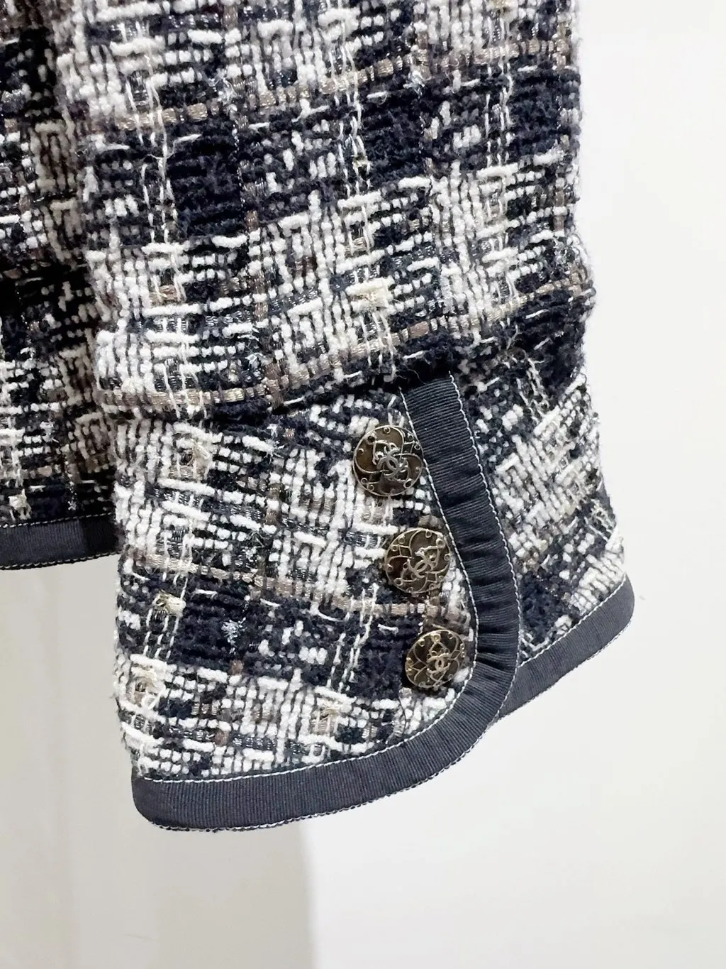 Chanel Tweed Jacket MultiColor Tweed Very good - Back View