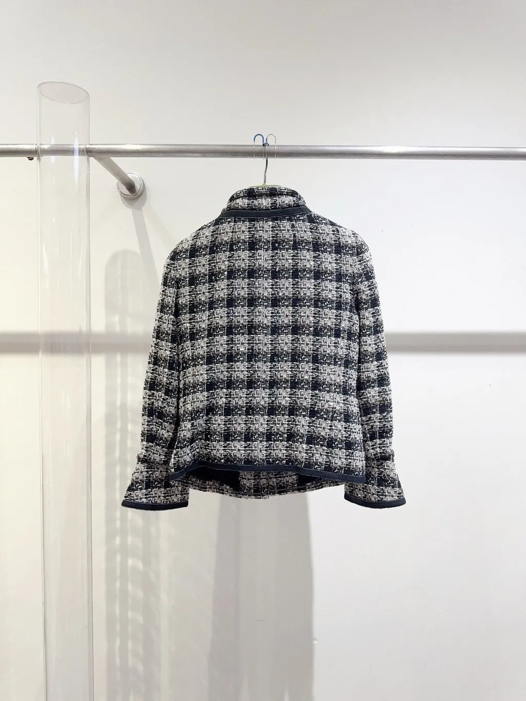 Chanel Tweed Jacket MultiColor Tweed Very good - Model View