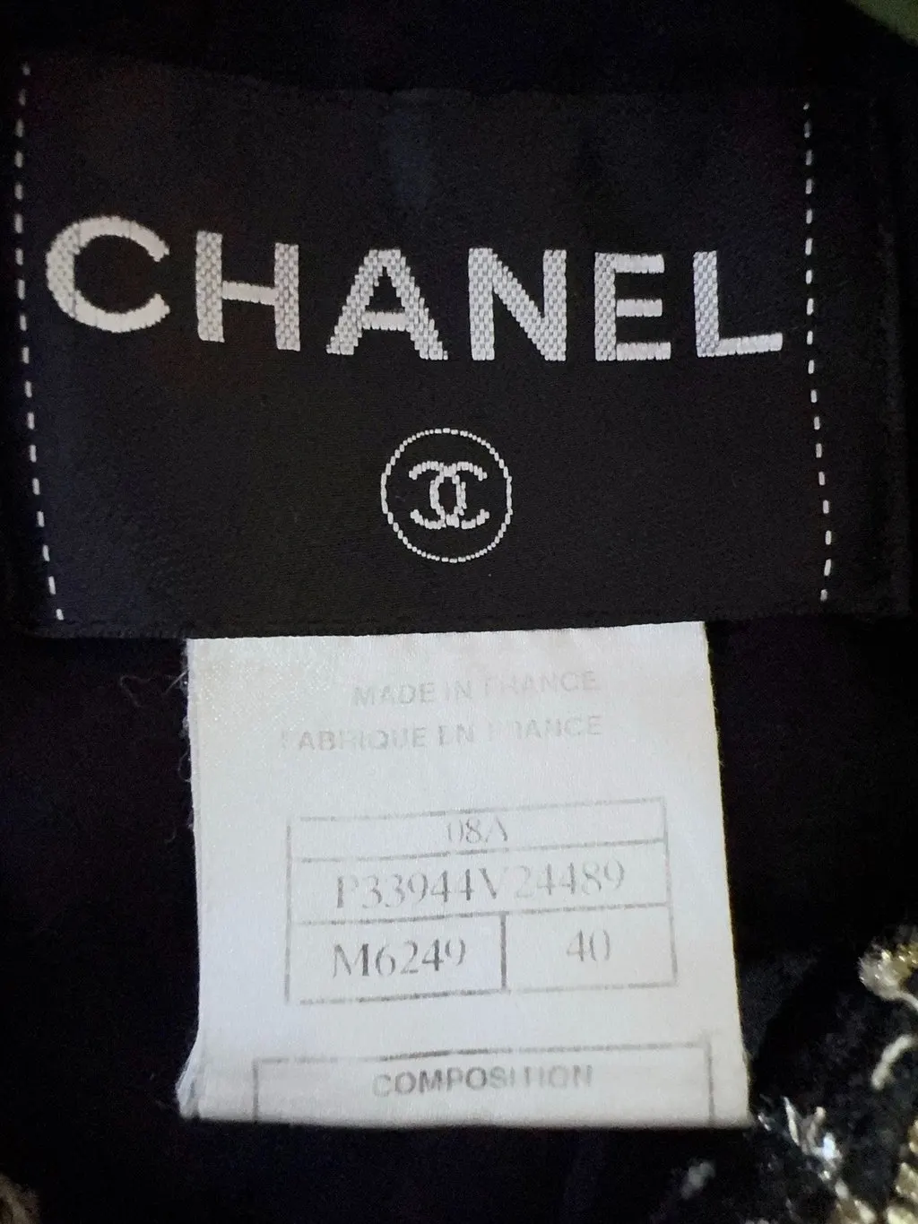 Chanel Tweed Jacket MultiColor Tweed Very good - Box View