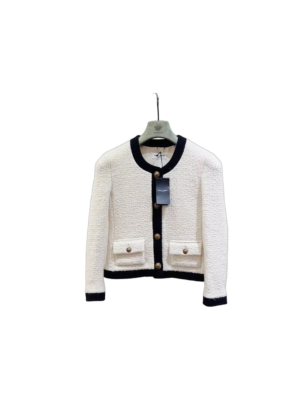 Saint Laurent Wool Jacket MultiColor Wool Never worn, with tag - Front View