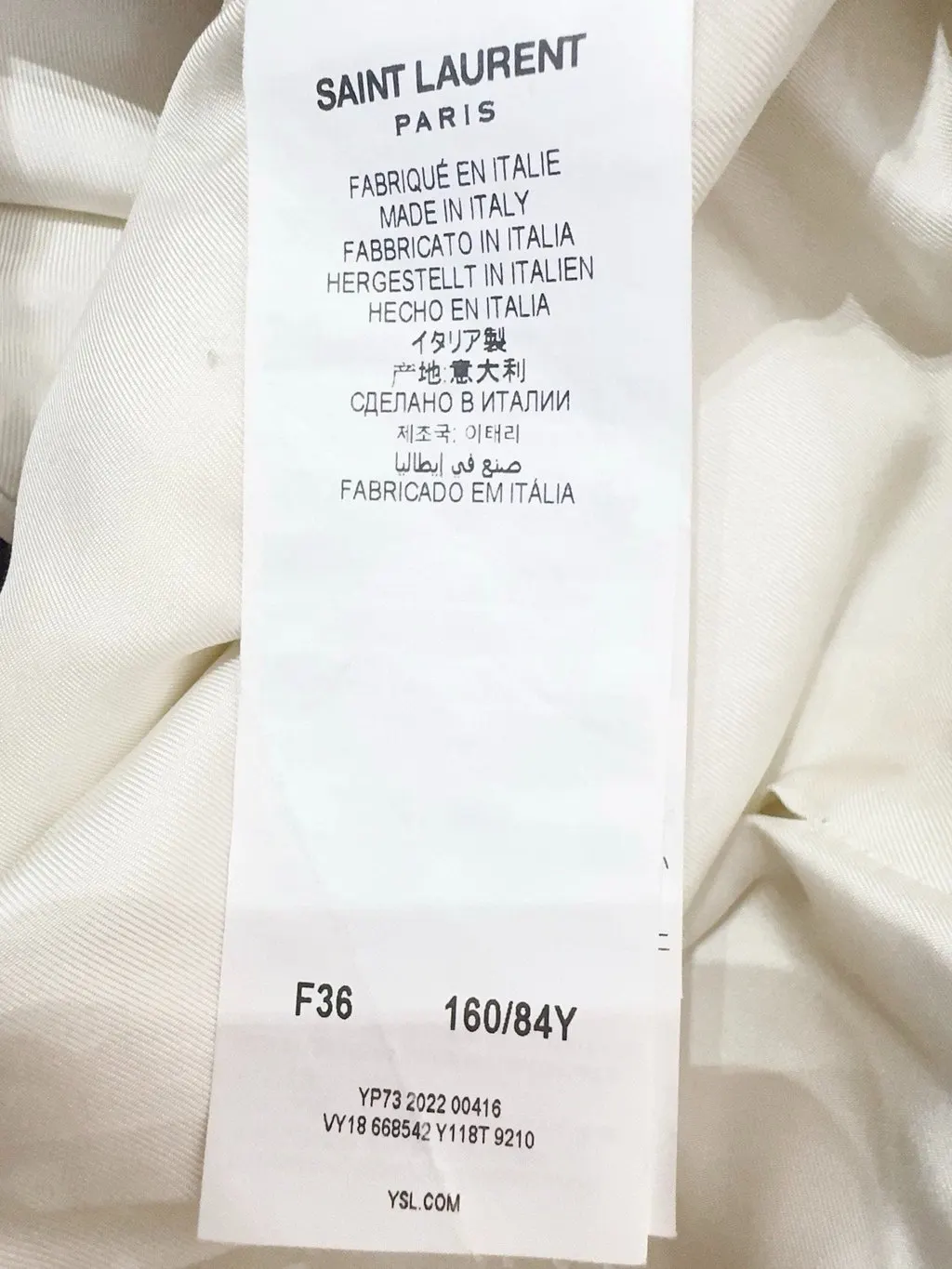 Saint Laurent Wool Jacket MultiColor Wool Never worn, with tag - Box View