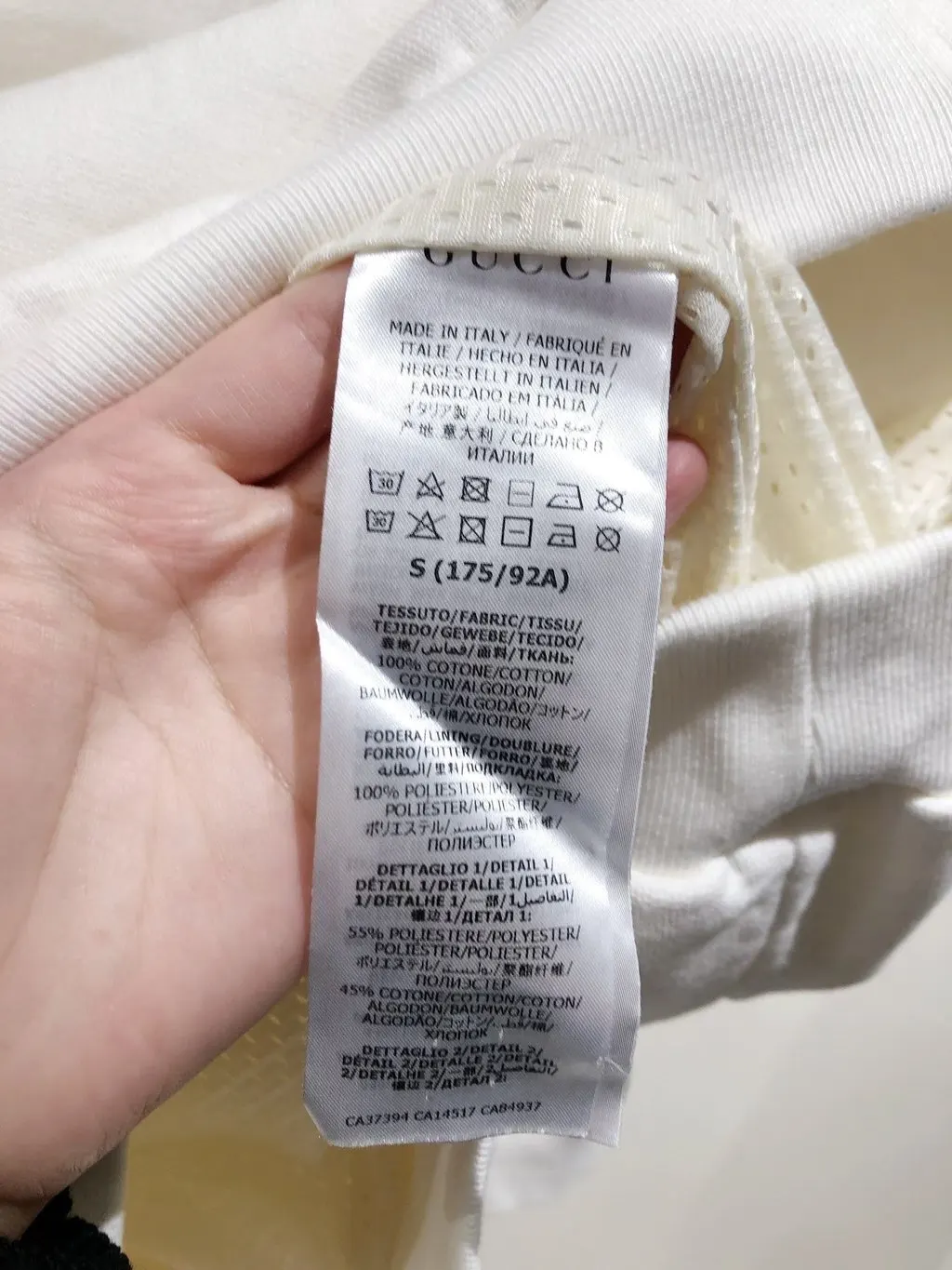 Gucci Cotton Jacket MultiColor Cotton Good - Inside View
