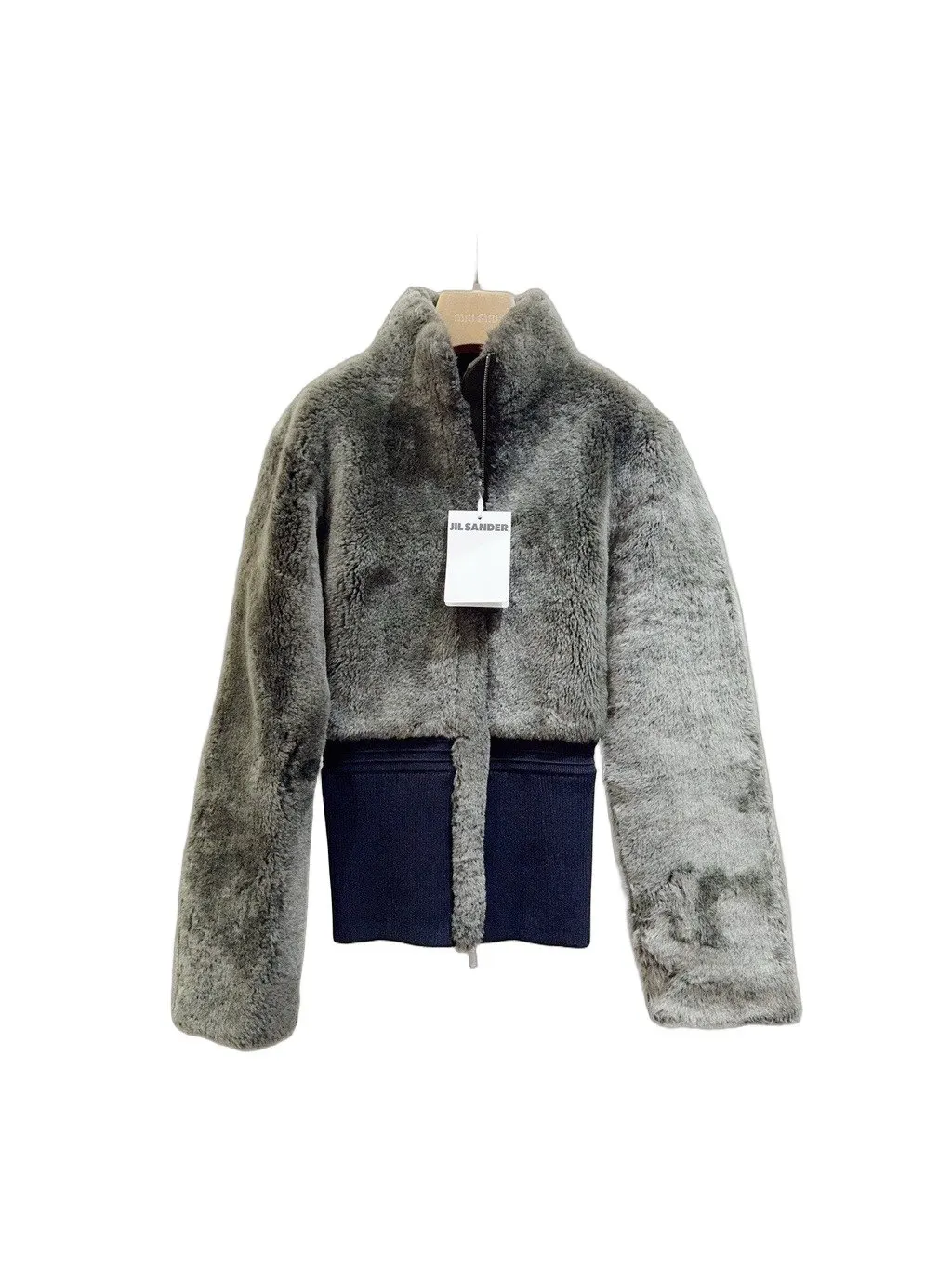 Jil Sander Shearling Leather Jacket MultiColor Shearling Never worn, with tag - Front View