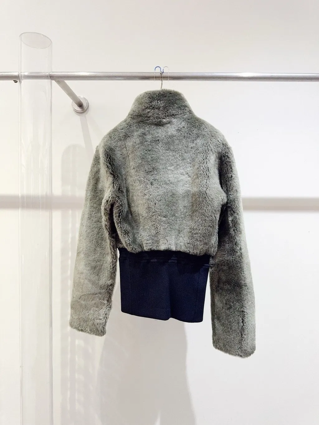 Jil Sander Shearling Leather Jacket MultiColor Shearling Never worn, with tag - Back View