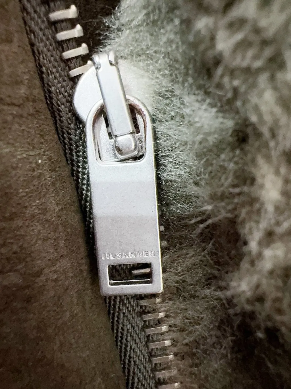 Jil Sander Shearling Leather Jacket MultiColor Shearling Never worn, with tag - Model View