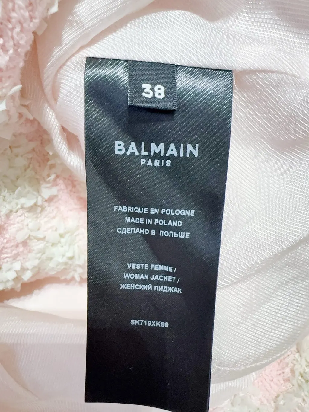 Balmain Tweed Jacket MultiColor Tweed Never worn, with tag - Box View
