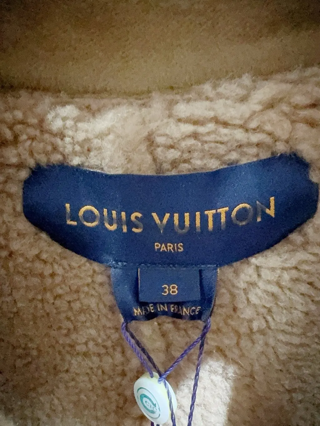 Louis Vuitton Wool Coat MultiColor Wool Never worn, with tag - Back View