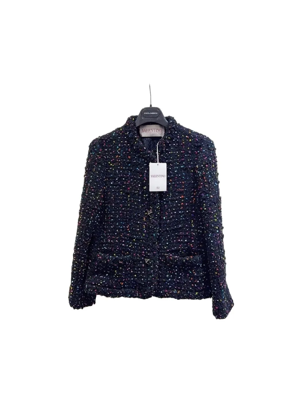 Valentino Tweed Jacket MultiColor Tweed Never worn, with tag - Front View