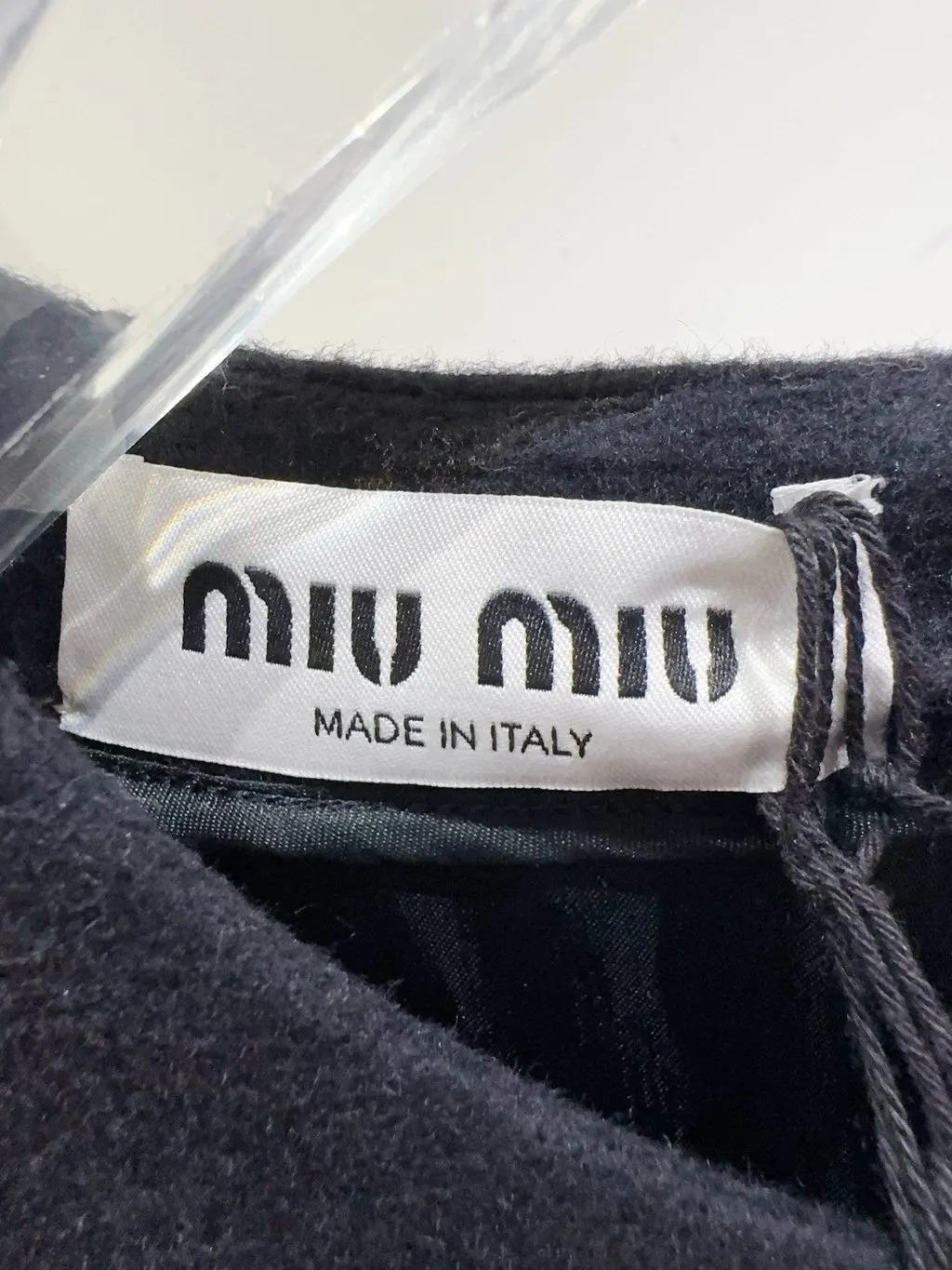 Miu Miu Black Cashmere Top Black Cashmere Never worn, with tag - Inside View