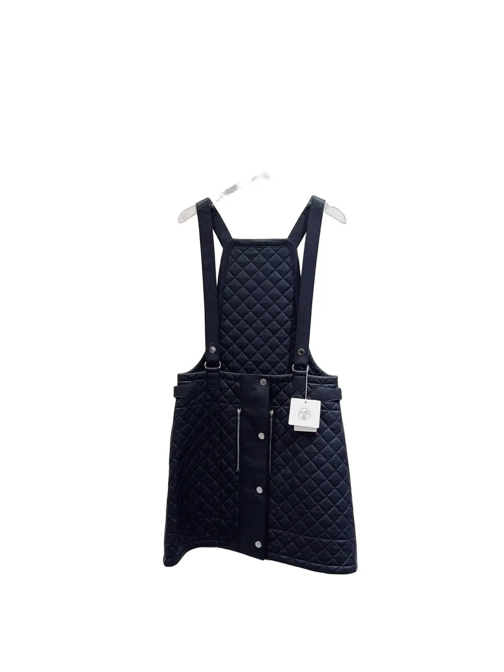 Hermès Black Leather Skirt Black Leather Never worn, with tag - Front View
