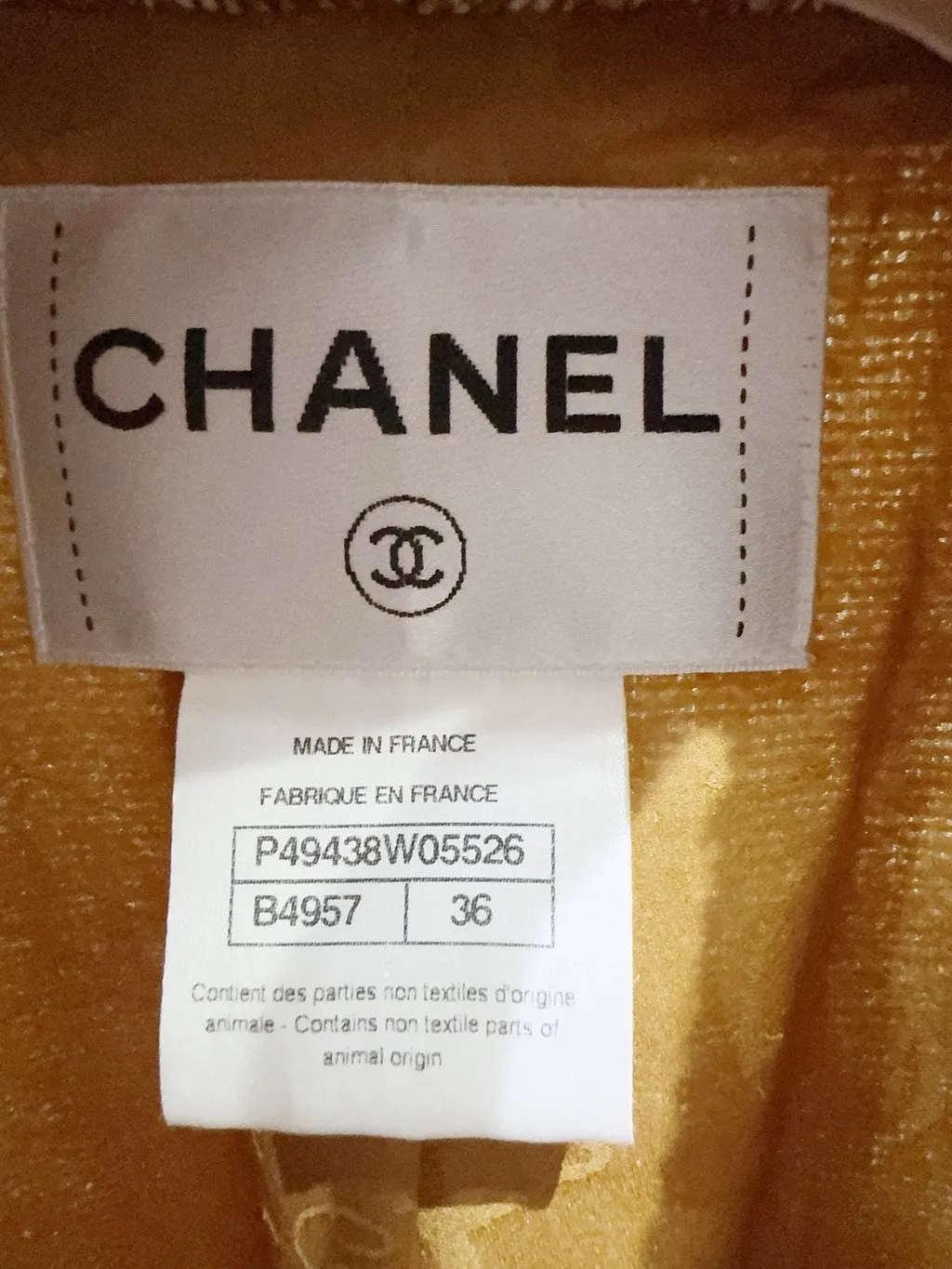 Chanel Dallas Tweed Jacket MultiColor Tweed Very good - Back View