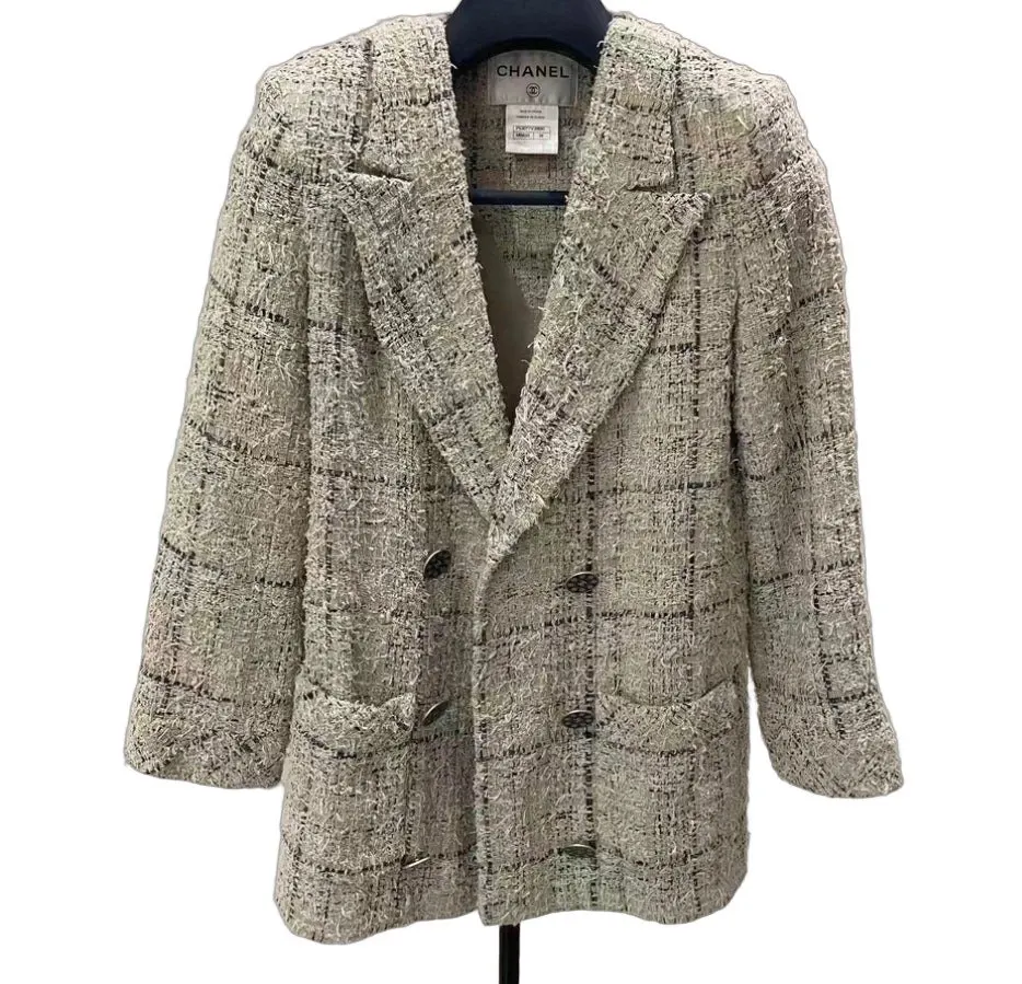 Chanel Tweed Jacket MultiColor Tweed Very good - Front View